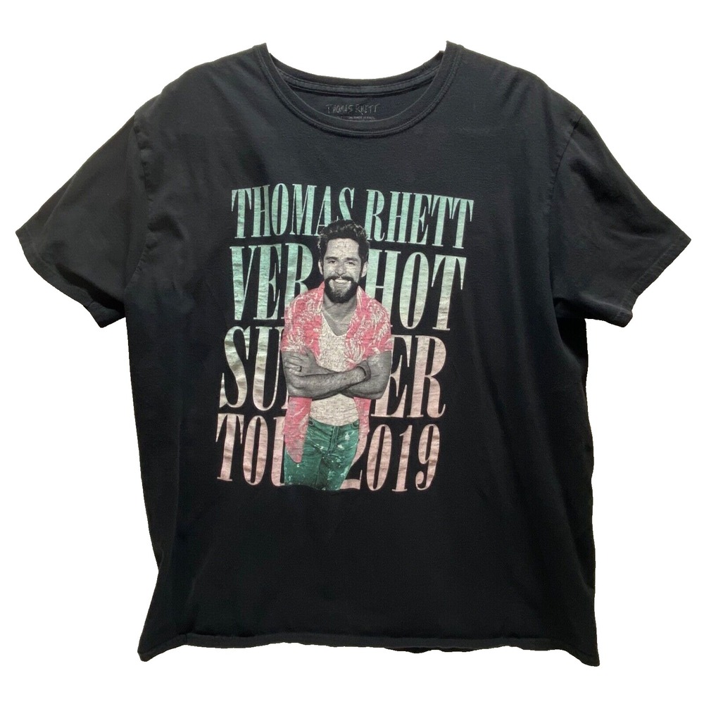 Thomas Rhett T-Shirt Men's XL Black Very Hot Summer Tour 2019 Concert Tee GUC